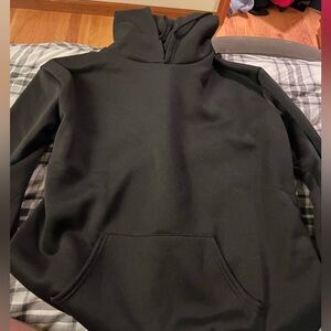 A plan black hoodie
